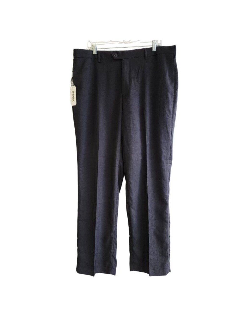 Coofandy Mens Black Dress Pants 38W 30L Slim Fit Flat Front